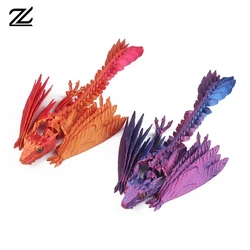 3D Printing Dragon Archaeopteryx Simulation Model Toy Ornaments Full Joint Feathers Can Be Moved And Opened.