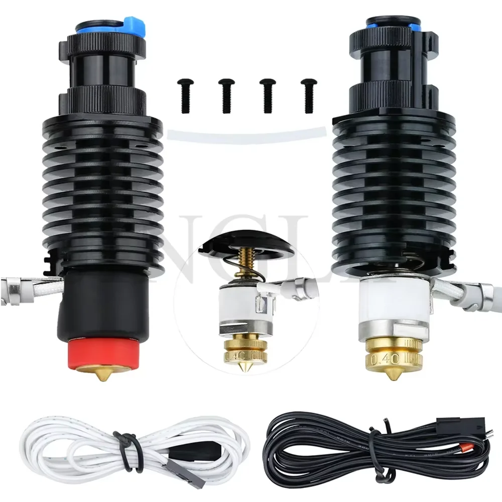 

For E3D Revo Hotend Kit V6 Heatsink Brass Nozzle Ceramic Heating Core 104Nt Thermistor for Ender 3 E-3D Revo 3D Printer Part