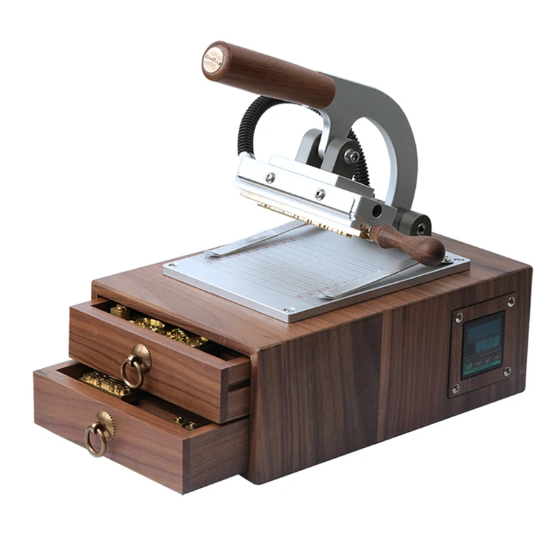 

WT-90XT Машина для горячего тиснения фольгой Ручная коробчатая бронзовая машина для маркировки кожи и дерева Термопресс для тиснения