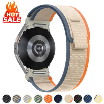 Trilha loop banda para samsung galaxy watch 7 6 5 4 44mm 40mm/fe/5 pro 45mm náilon correa pulseira watch6 clássico 47mm 43mm cinta