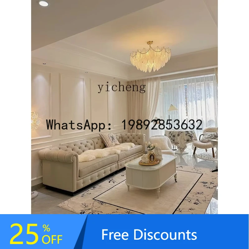 solid wood coffee table TV cabinet living room cream wind coffee table living room household tea table small apartment