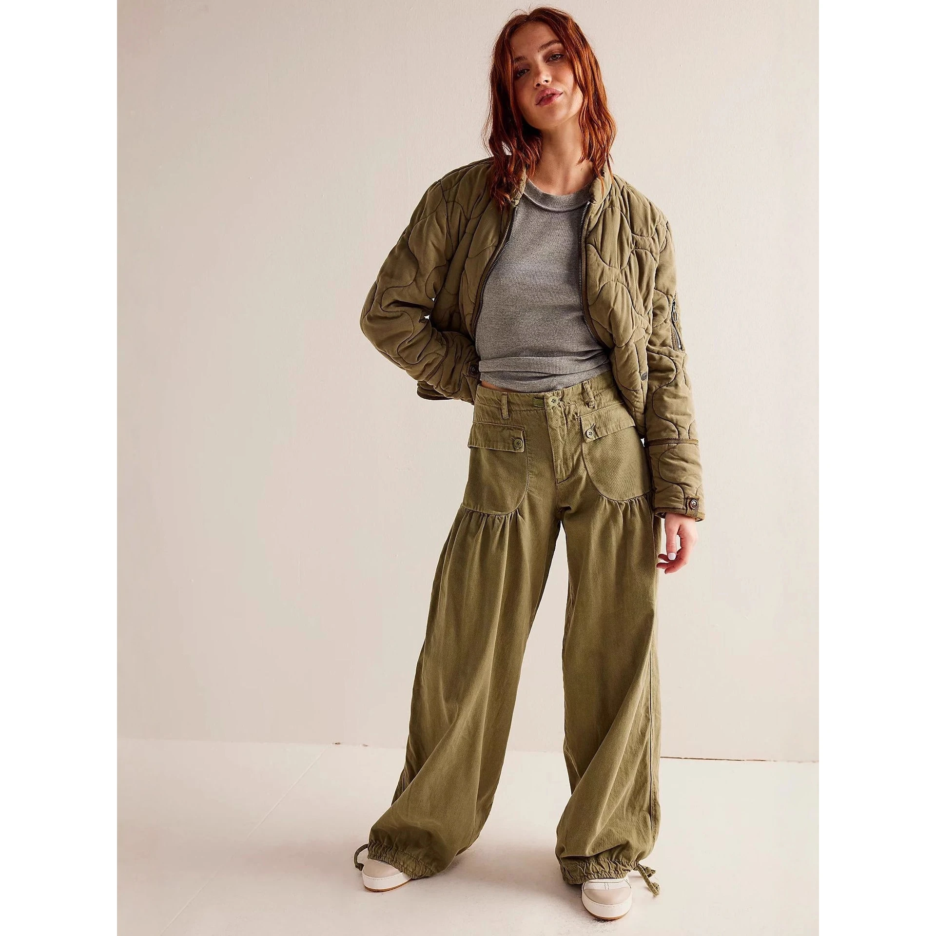 Loose Vintage Women's Jeans Mid-Waist No Stretch Cuffed Straight Leg Denim Pants Casual Comfortable Female Fashion