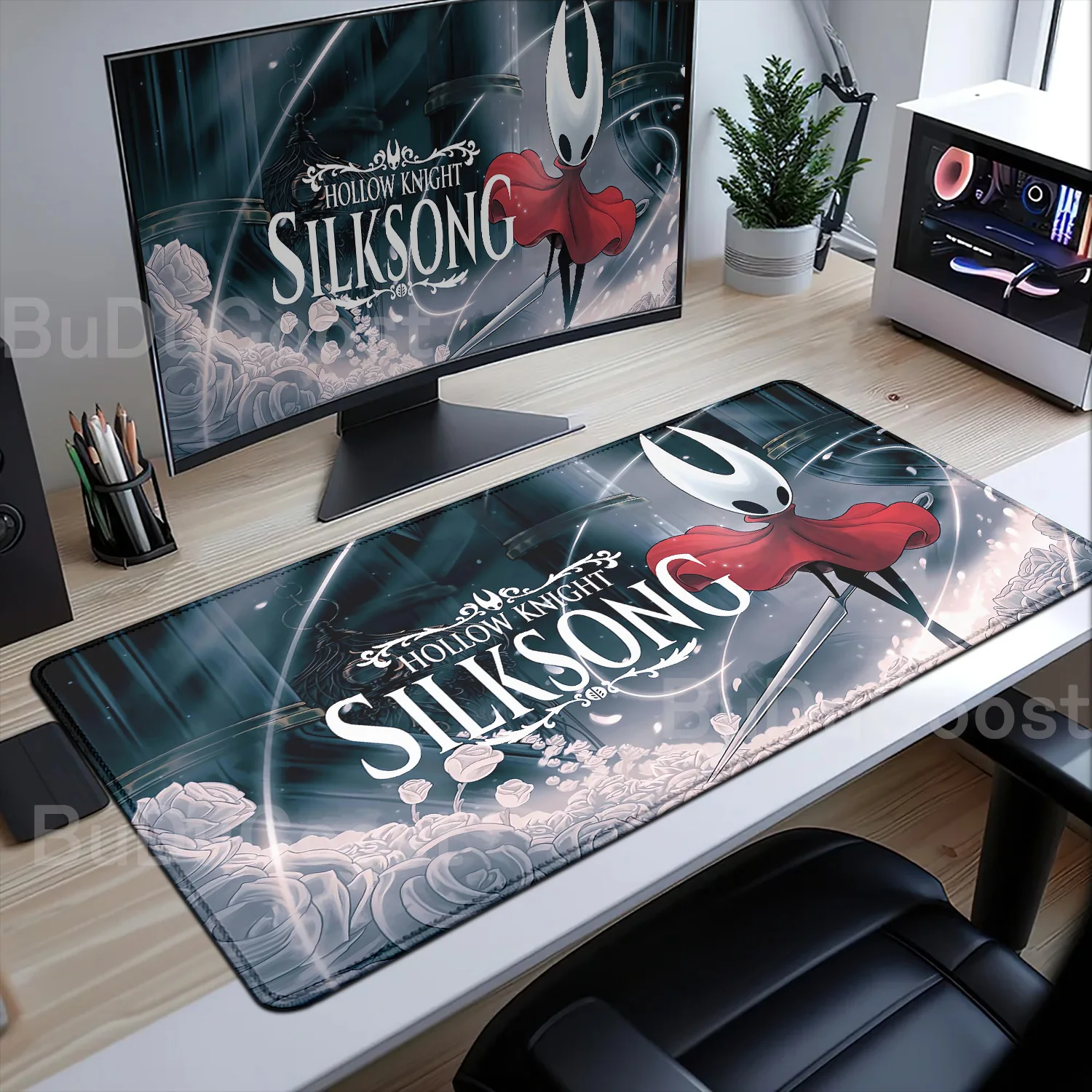 New Hollow Knight Silksong Desk Mat Rubber Large PC Mousepad Laptop Gaming Mouse Pad Accessories Keyboard Mat Computer Mousepads