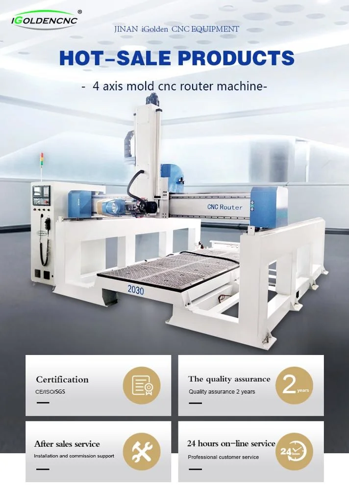 Factory Price 4 Axis Cnc Foam Engraving Woodworking Machine