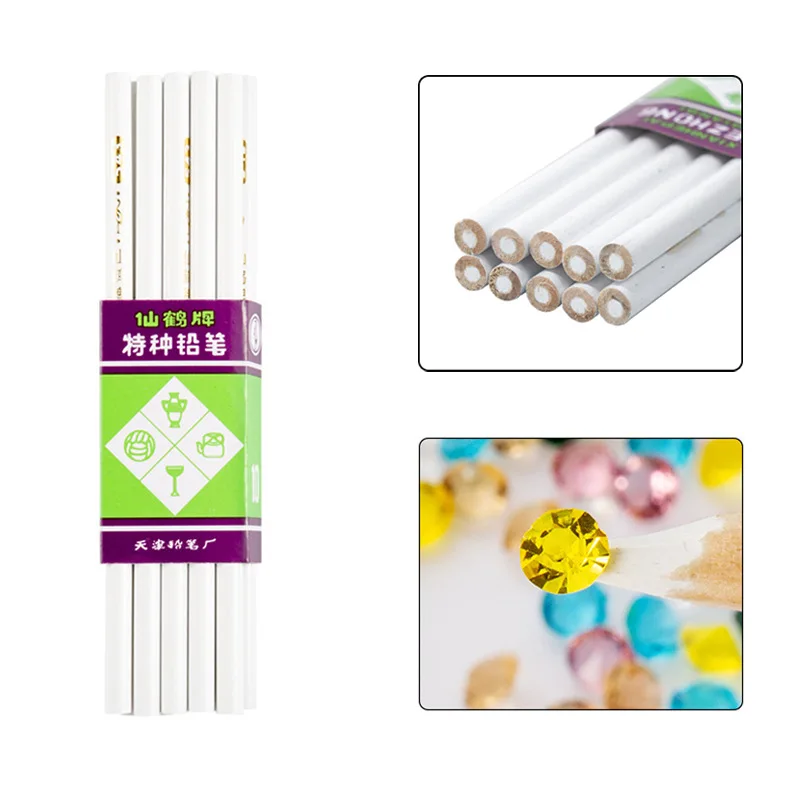 5/10 pcs/packs Nail Art Rhinestones Gems Picking Crystal Stones&Nail Thing Wax Pencil Pen Picker,Dotting Pencil Decoration Tool