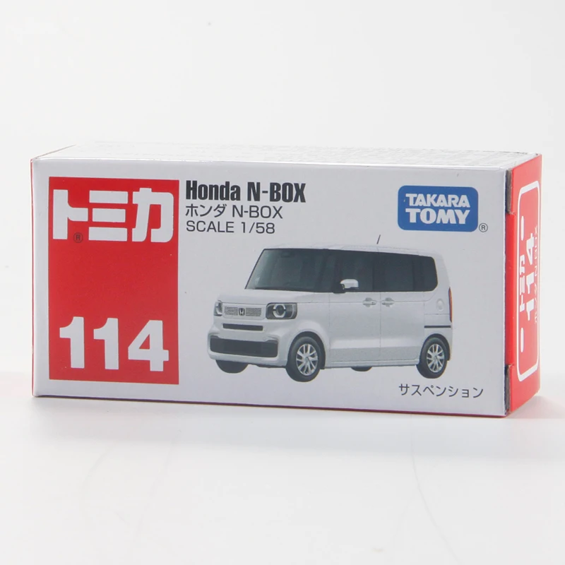 Takara Tomy Tomica 프리미엄 NO.114 혼다 N-BOX 체중계 1/58 미니 다이 캐스트 합금 자동차 모델, 어린이 장난감, 남아 크리스마스 생일 선물