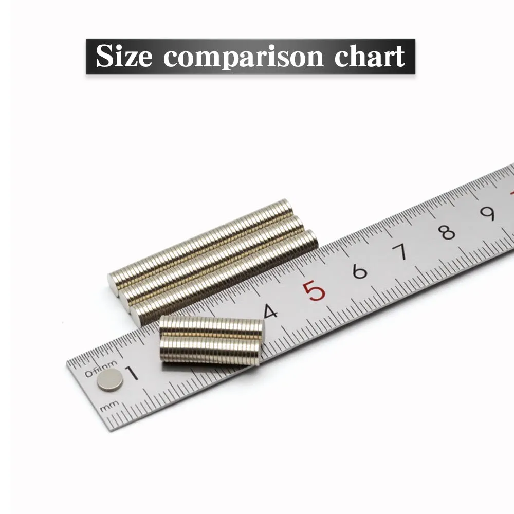 5x1 مللي متر سوبر قوية مغناطيس دائري مغناطيس النيوديميوم ندفيب N35 قوي دائم المغناطيسي imanes مغناطيس الثلاجة