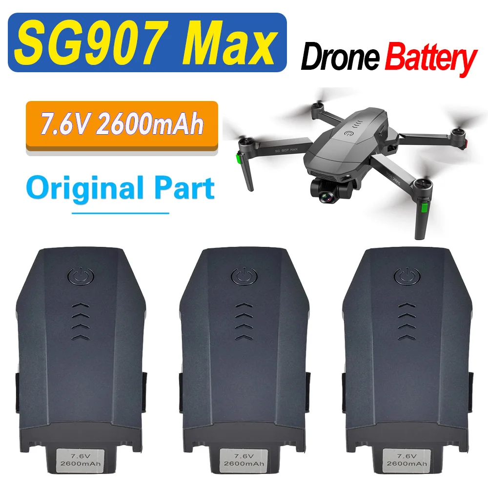 Оригинальная батарея ZLL SG907 Max, 7,6 В, 2600 мАч, 25 минут полета, для SG907Max, 4K, профессиональная мини-батарея, аксессуары, детали