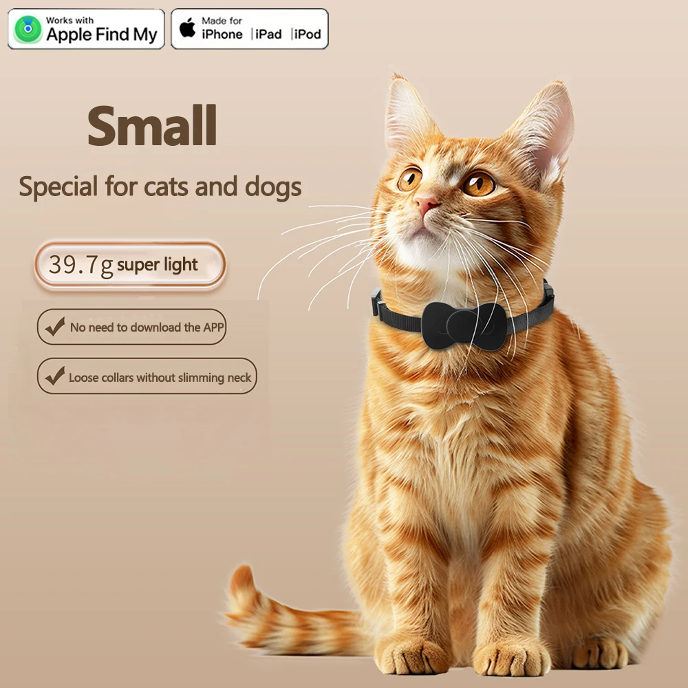 

Позиционер Apple Find my Small Pet Позиционер шейного ошейника для кошек и собак GPS-трекер Беспроводной поиск Apple IOS Global Positioner
