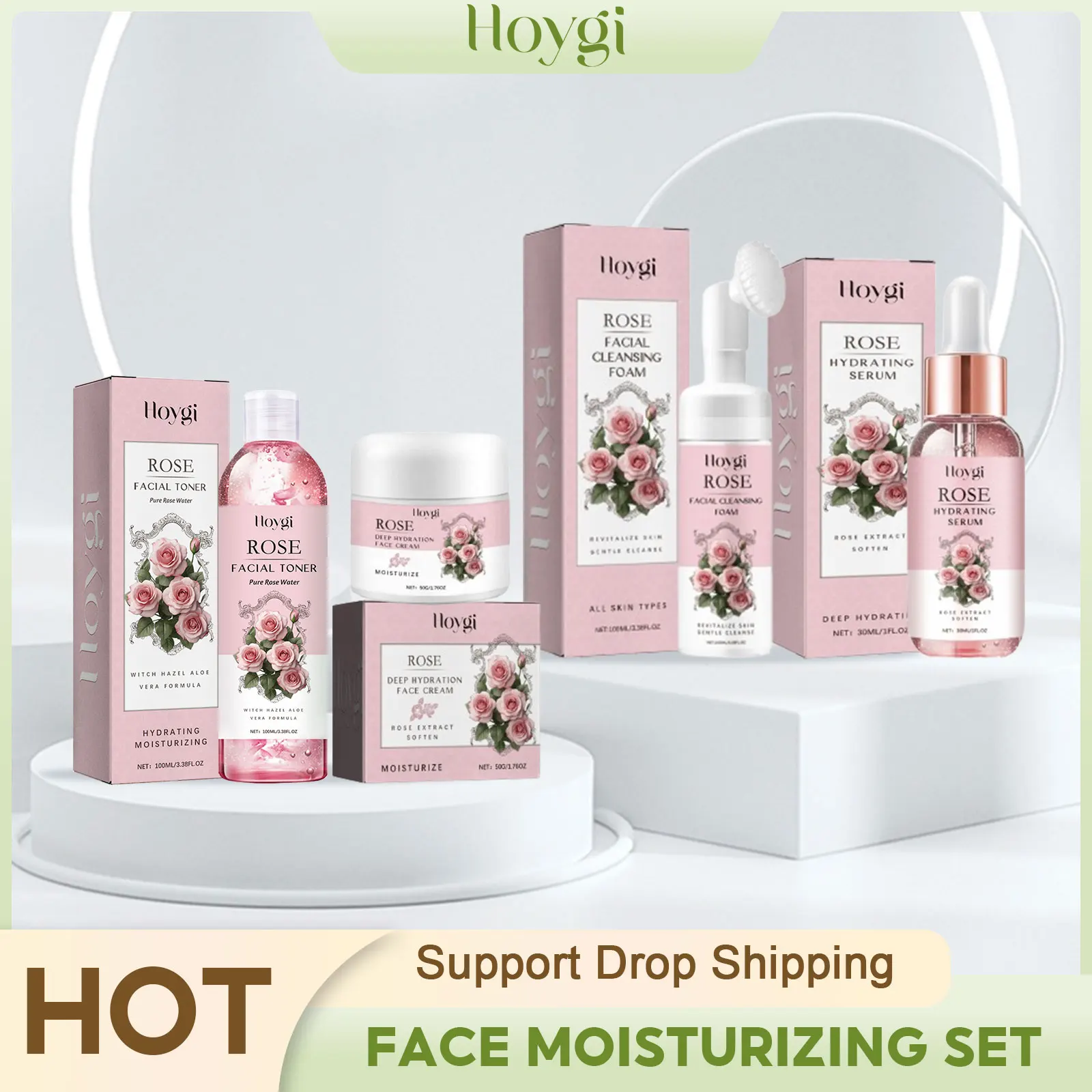 

Hydrating Face Serum Refine Pores Cleaning Soothing Redness Moisturizing Cleanser Brighten Moisturizing Cream