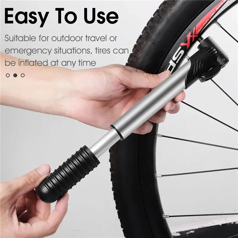 WEST BIKING Mini pompa per bicicletta portatile ciclismo pompa ad aria a mano gonfiatore per pneumatici a sfera valvola Schrader Presta MTB