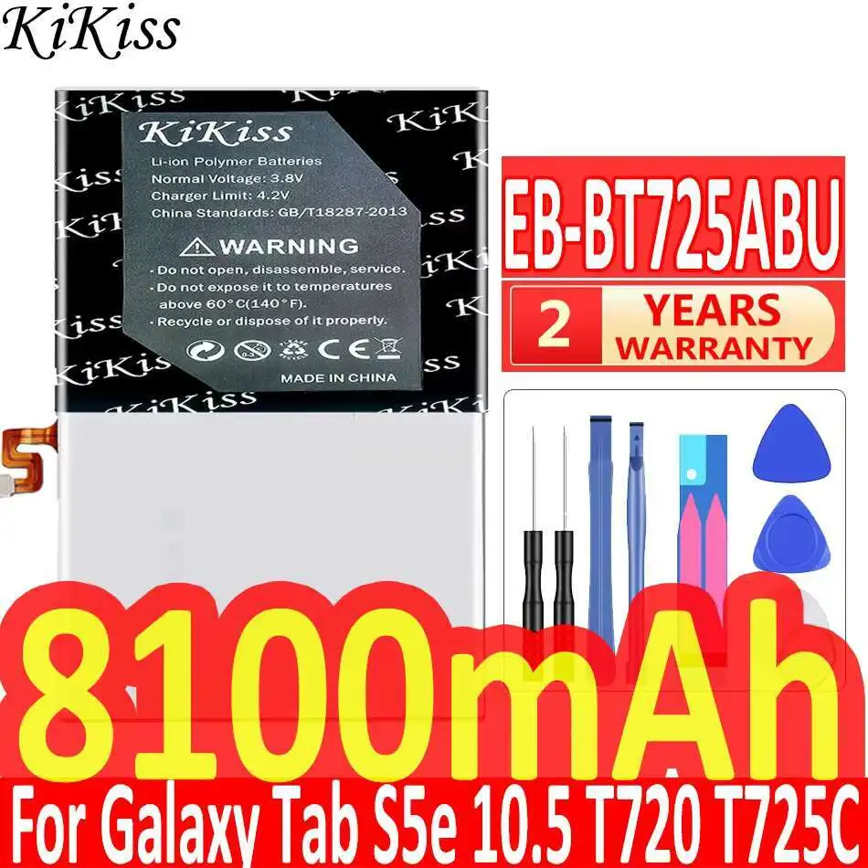 

High Performance Tablet Battery 8100mAh High Compatibility EB-BT725ABU For Samsung Galaxy Tab S5e 10.5 T720 T725C
