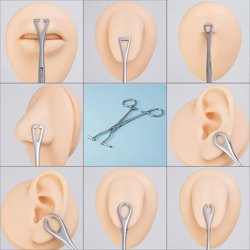 1PC Surgical Steel Piercing Tools kit Pliers Clamps For Septum Tragus Lip Forceps Hemostat Safety Body Jewelry Piercing Tweezers