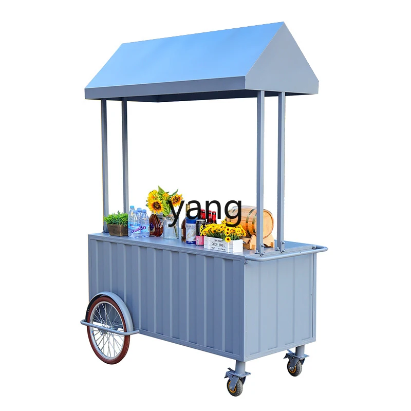 

XYY night market hand push wrought iron float mobile snack cart stall car shopping mall sales booth