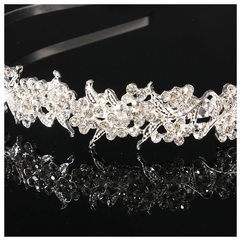 Bridal Wedding Rhinestone Crystal Tiara Crown Hair Band Headband Prom Pageant