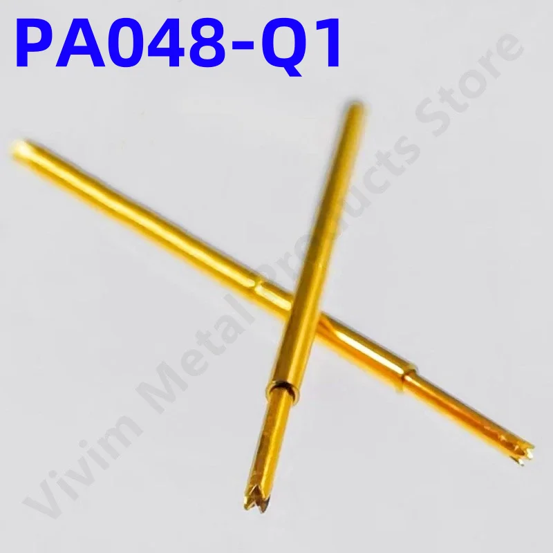 

100PCS PA048-Q1 Spring Test Probe PA048-Q Durable Metal Probe Detection Needle Length 12mm Needle Seat Spring P048-Q P048-Q1