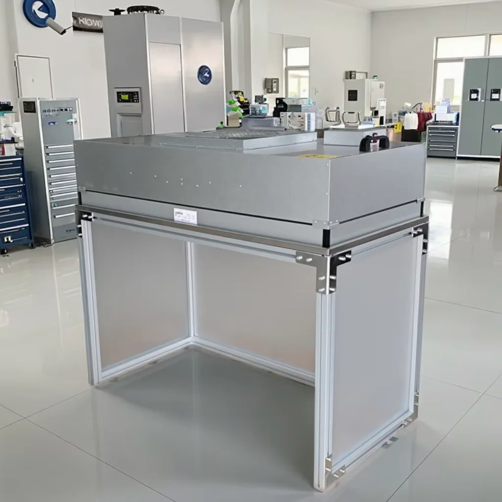 

Настольный небольшой мини-очистительный стенд, ламинарная вытяжка FFU (экстракция полликулярного блока), очистка воздуха, верстак для чистой комнаты