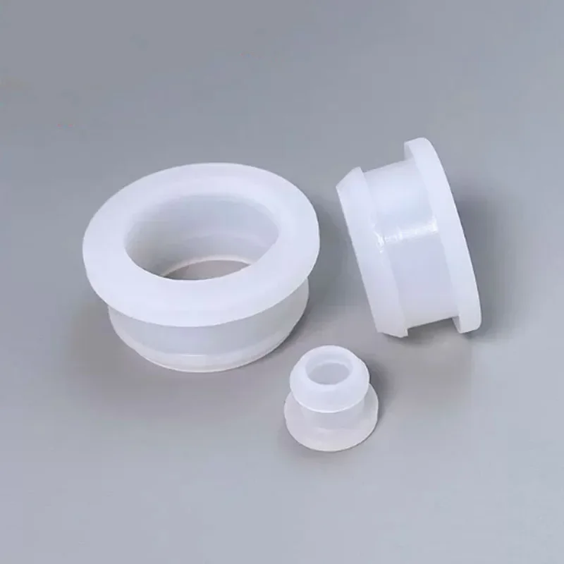 1-10Pcs Transparent Silicone Rubber Through-hole Snap-on Hole Plug Blanking End Caps Seal Stopper 4.5mm to 50.6mm image 5