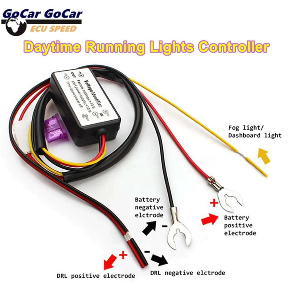 

Best DRL Controller Auto Car LED Daytime Running Light Relay Harness Dimmer 12-18V Fog Light Controller Delay Light Delay Line