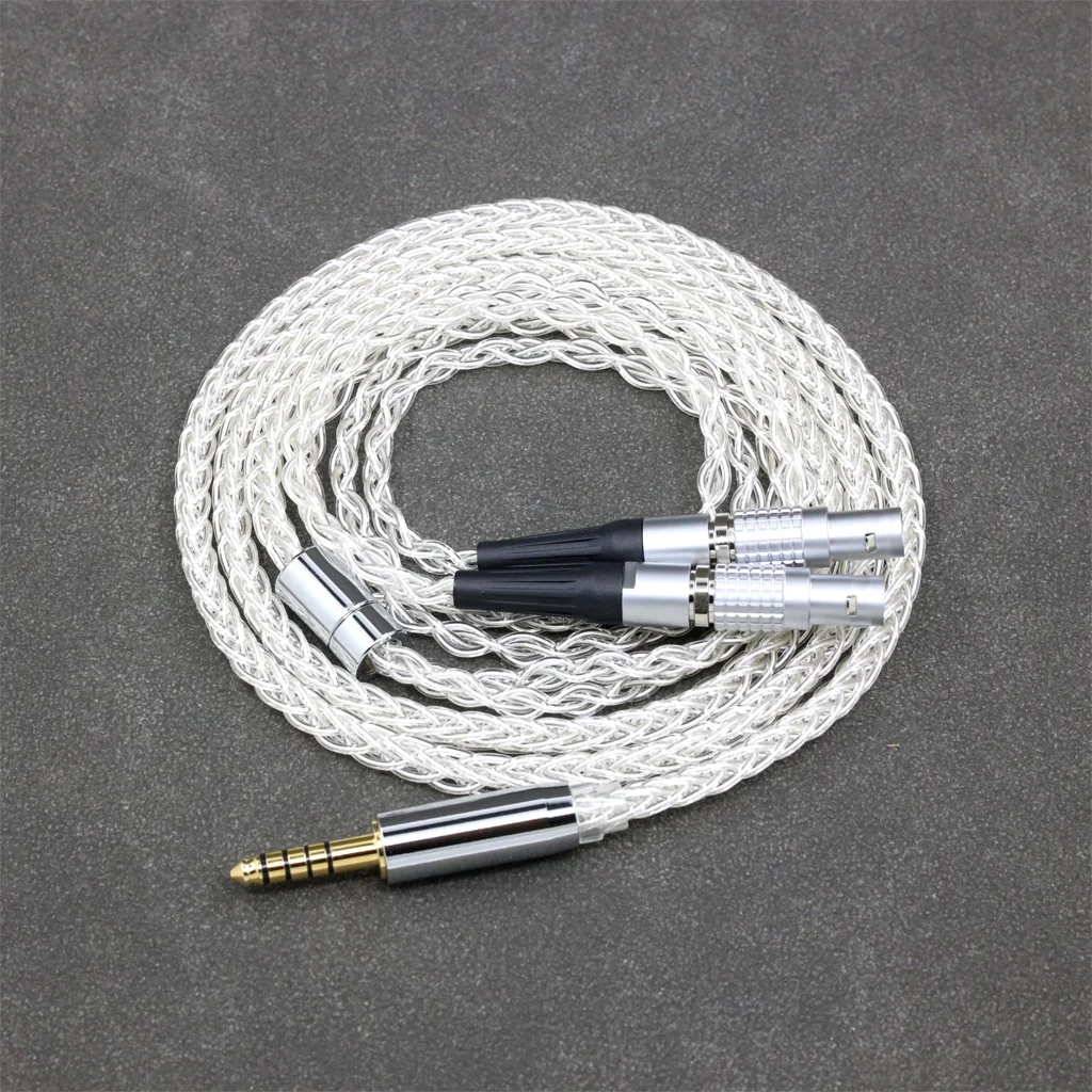 الفضة النقية البلاديوم سماعة كابل ، 8 الأساسية ، 99% ، 7n ، البؤري قصر النظر الدقة الدوائر سماعة ، LN008391