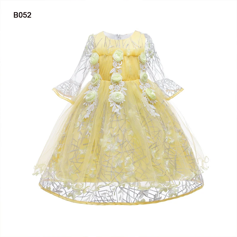 

Jancember B052 Full Length Bow Kids Girl Cake Ball Gown Flower Girl Dress White