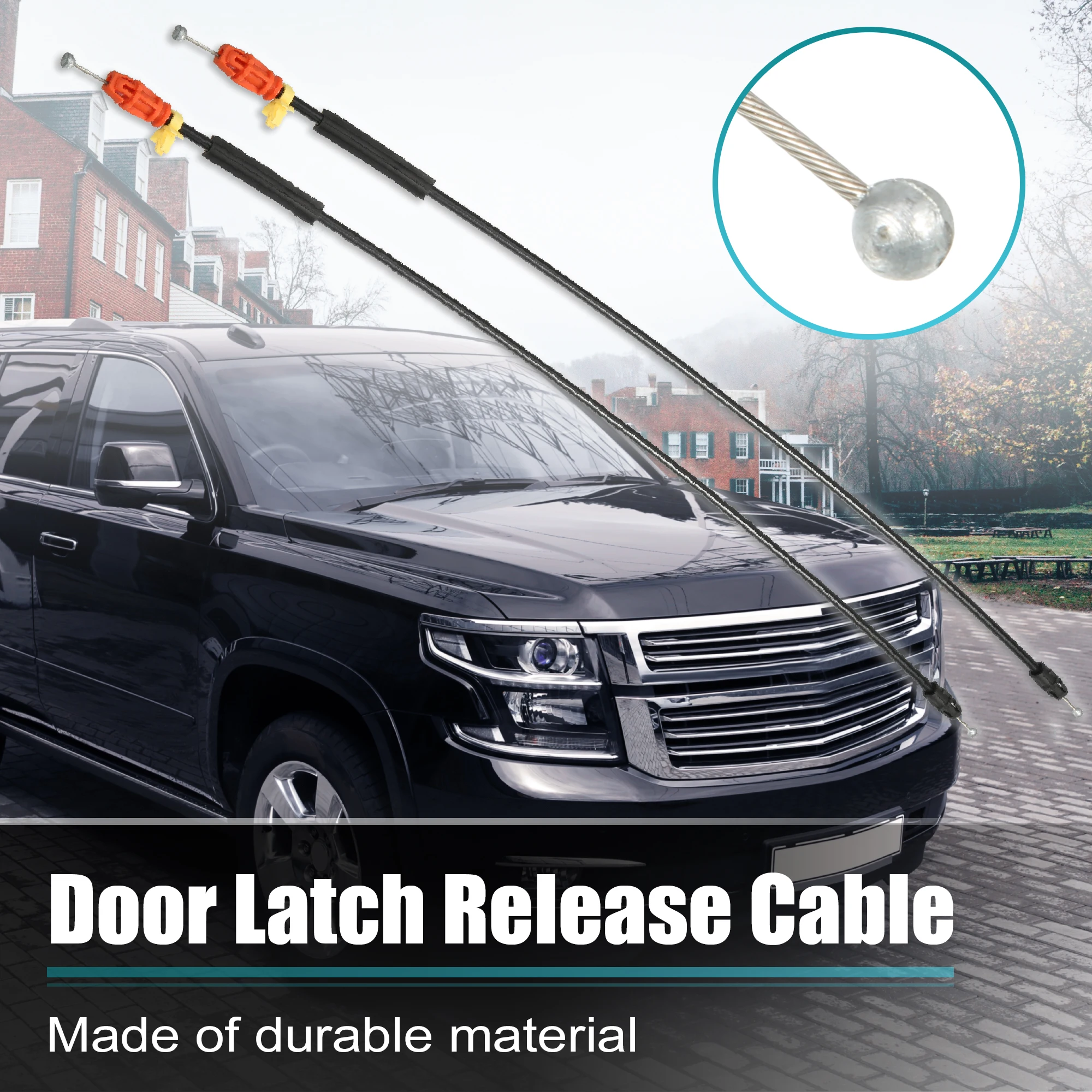 

X Autohaux 2pcs Door Handle Latch Release Cable for Chevrolet Silverado 1500 LS 2010-2013 20849299 22862029 Front Left Right