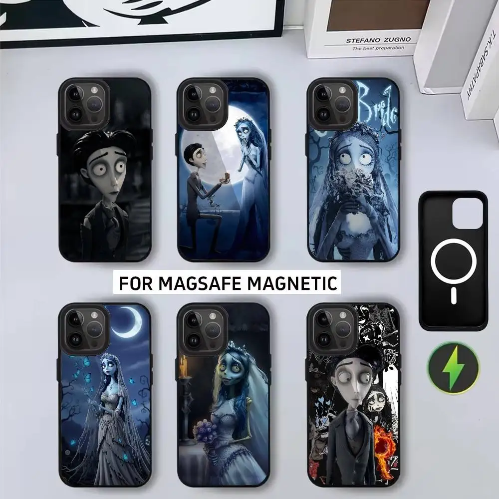 

C-Corpse B-Bride V-Victor Phone Case For iPhone17,16,15,14,13,12,11 Plus,Pro Magnetic For Magsafe Wireless Charging