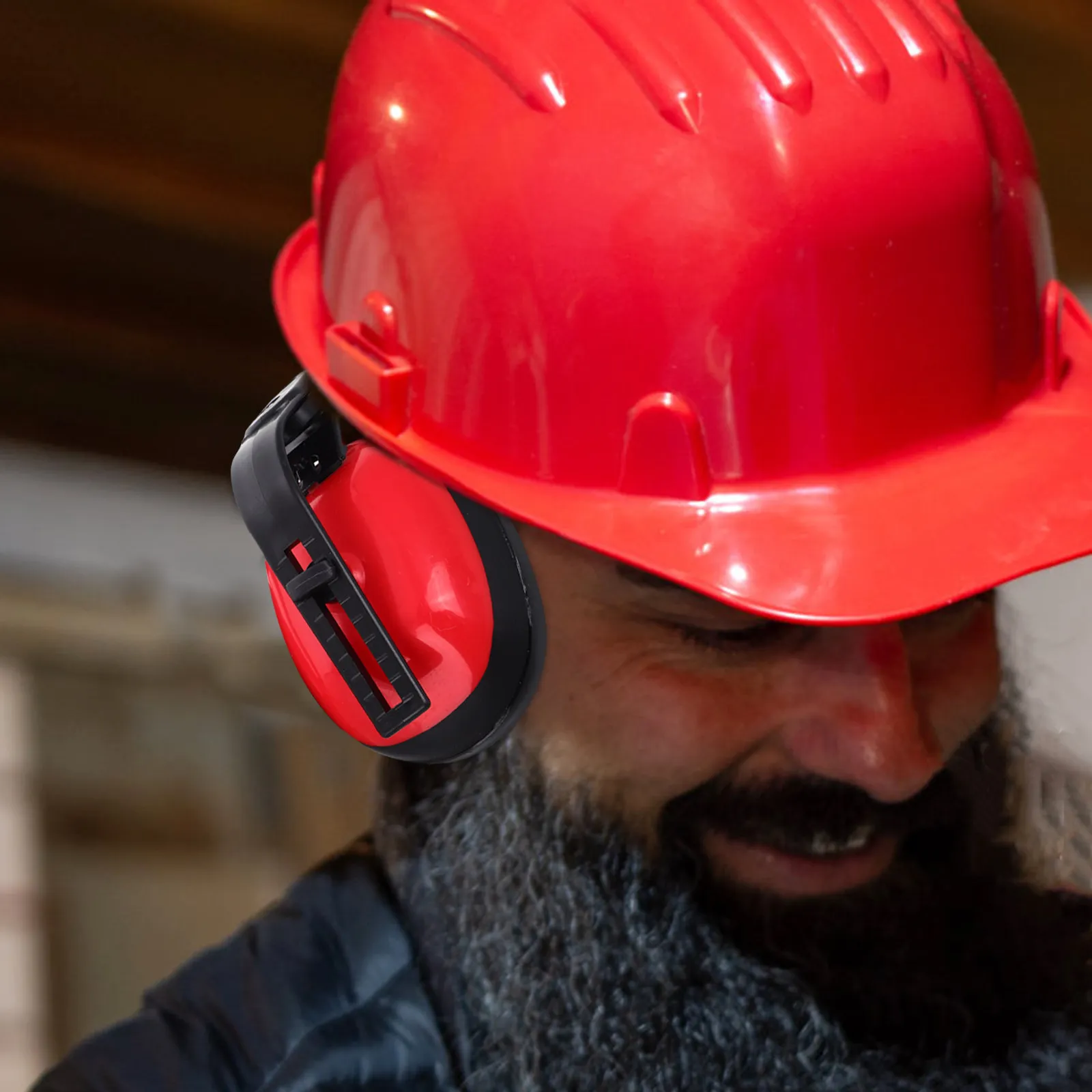 

1Pair Hard Hat Compatible Safety Ear Muffs High Noise Reduction Industrial Hearing Protection for Construction Workshop Mowing