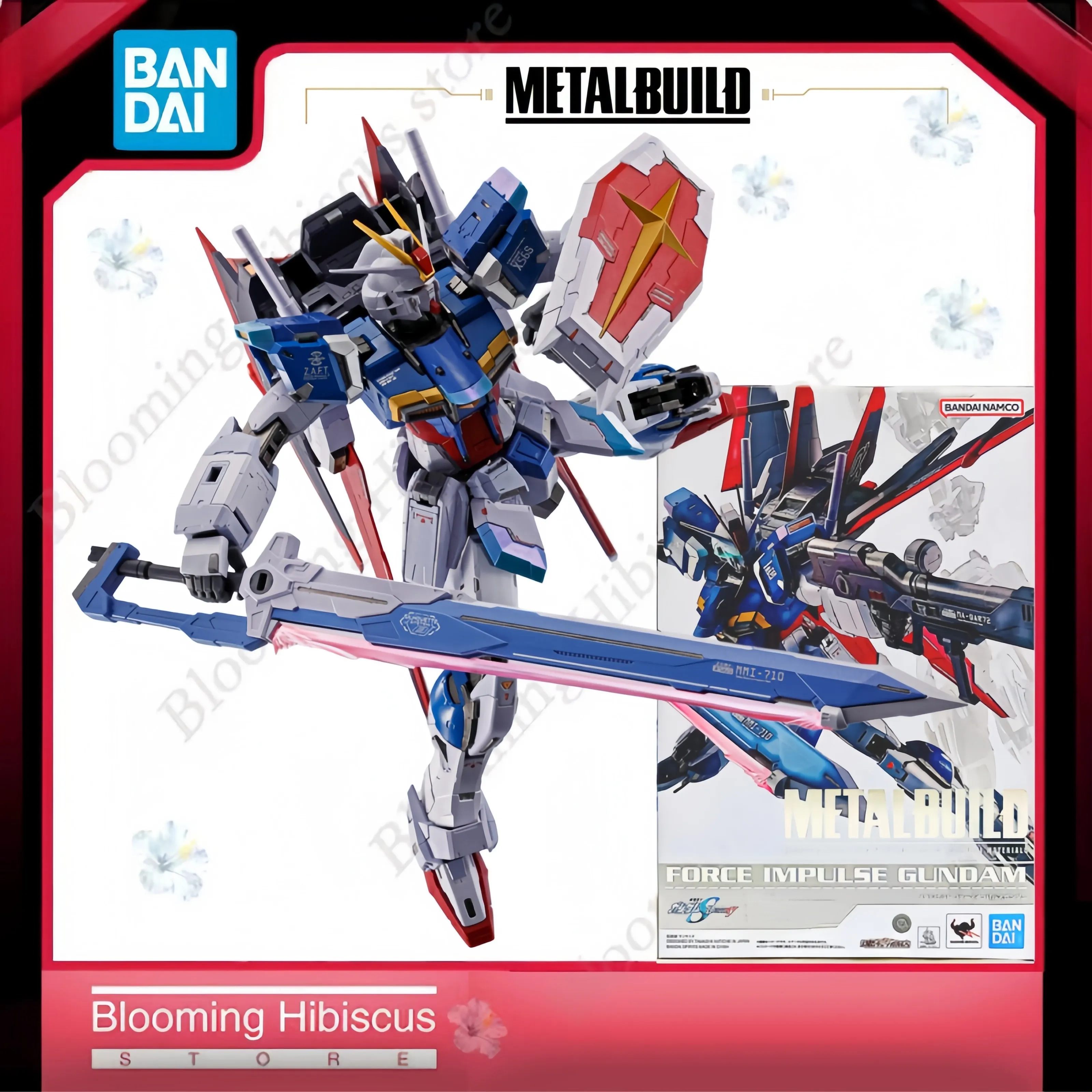 

Коллекционная модель Bandai Tamashii Nations Metal Build Force Impulse Gundam ZGMF-X56S: Премиальная фигурка с металлическими деталями
