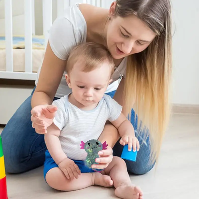 Axolotl Fidget Axolotl Squeeze Fidget Toy Juguetes divertidos y lindos para aliviar el estrés Juguetes flexibles para niños y adultos Juguetes sensoriales