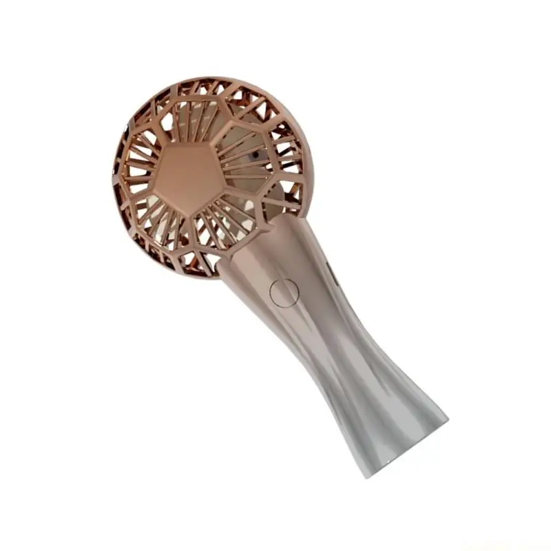 D0AB USB Rechargeable Mini Fan Portable Handheld Fan with 3 Speed Setting Quiet Operation for Travel Office and Home Use