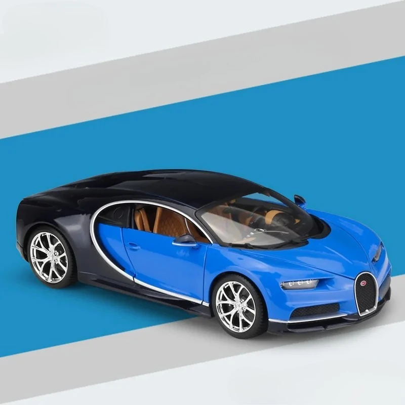 1:18 Bu Chiron Sport Car Black Blue Red High Simulation Vehicle Diecast Alloy Model Car