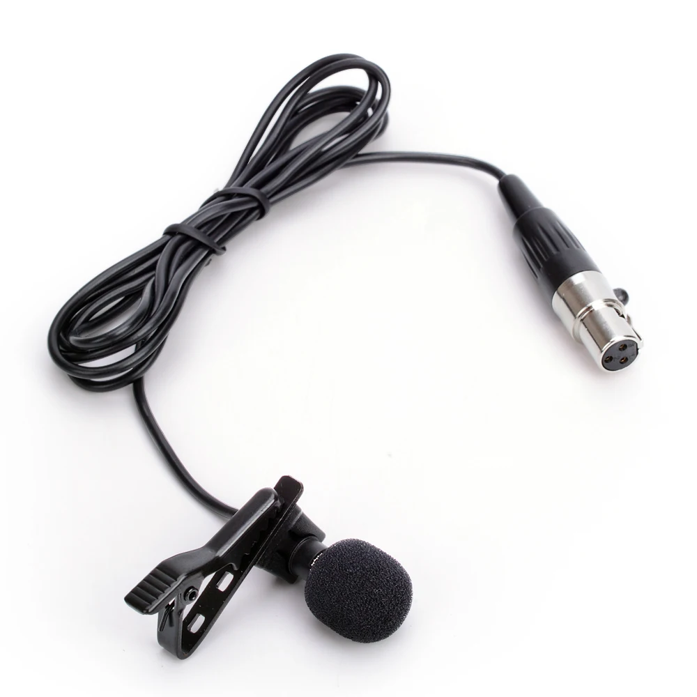 Professional Lavalier Lapel Tie Clip Unidirectional Condenser Microphone For AKG Wireless Body-Pack Transmitter 3 Pin XLR TA3F
