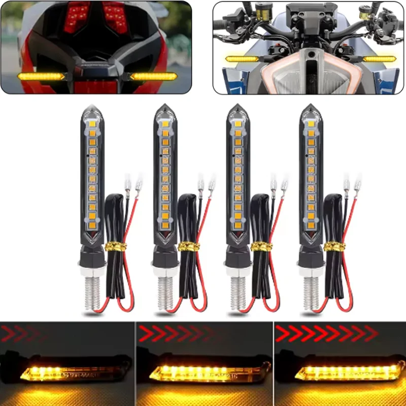 Motocyklowe kierunkowskazy LED, migacze, światła kierunkowskazów, bursztynowe, sekwencyjne, dynamiczne lampy do Honda Cafe Racer