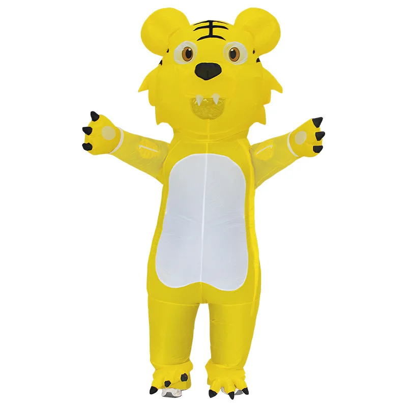 

Halloween Tiger Inflatable Costume Adults Men Women Zoo Animal Mascot Cosplay Anime Festival Party Funny Dress up Jumpsuit 2025