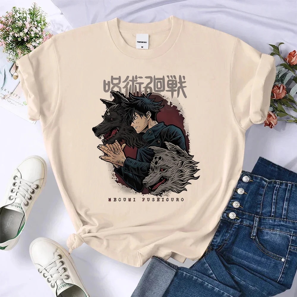 Jujutsu Kaisen tshirt female Punk harajuku  Classic Pop Culture Vintage tshirt women Psychedelic Vintage korean clothes Grunge