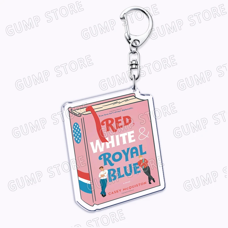 Lgbtq Rwrb الأحمر الأبيض والأزرق الملكي سلاسل المفاتيح للإكسسوارات أليكس كليرمونت دياز نيكولاس جاليتزين مجوهرات أقراط المشجعين الهدايا #4