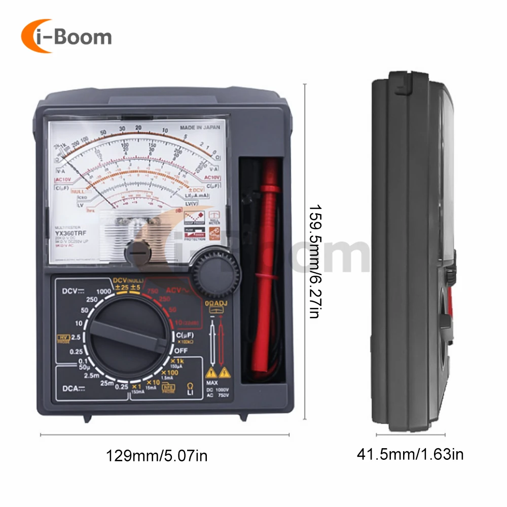 YX360TRD analogowy multimetr mechaniczny AC DC o wysokiej precyzji rezystancji napięcie prądu miernik pojemności wskaźnik elektryczny miernik