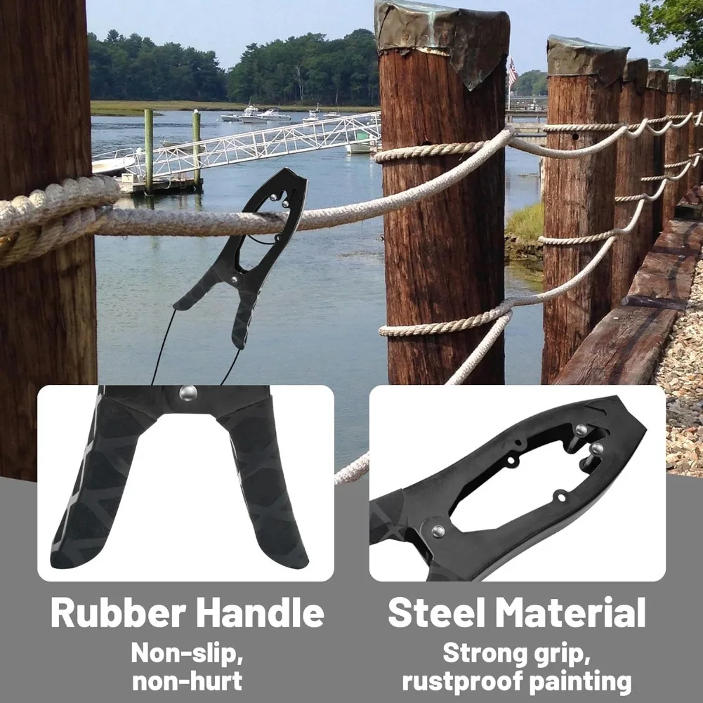 安定した釣り体験のための安全な金属バックルとアンカークランプを備えたポータブルアンカーグリッパーグリップマウントセット