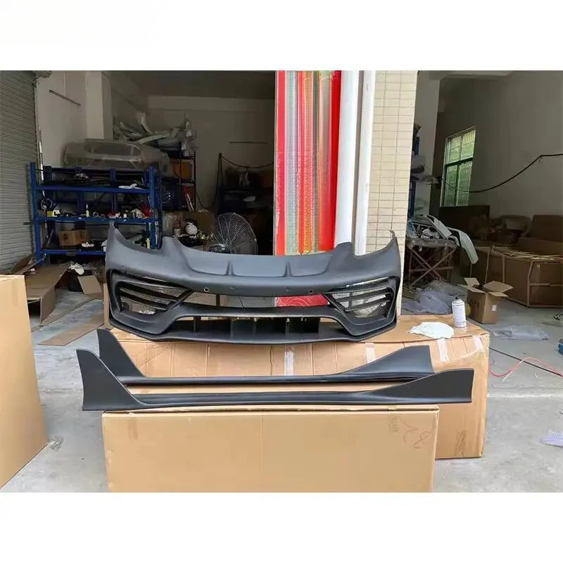 

Real Carbon Fiber Front Bumper Lip Side Skirts Rear Diffuser Spoiler Cover For 2013-2016 Style Vehicle Exterior Modification Par