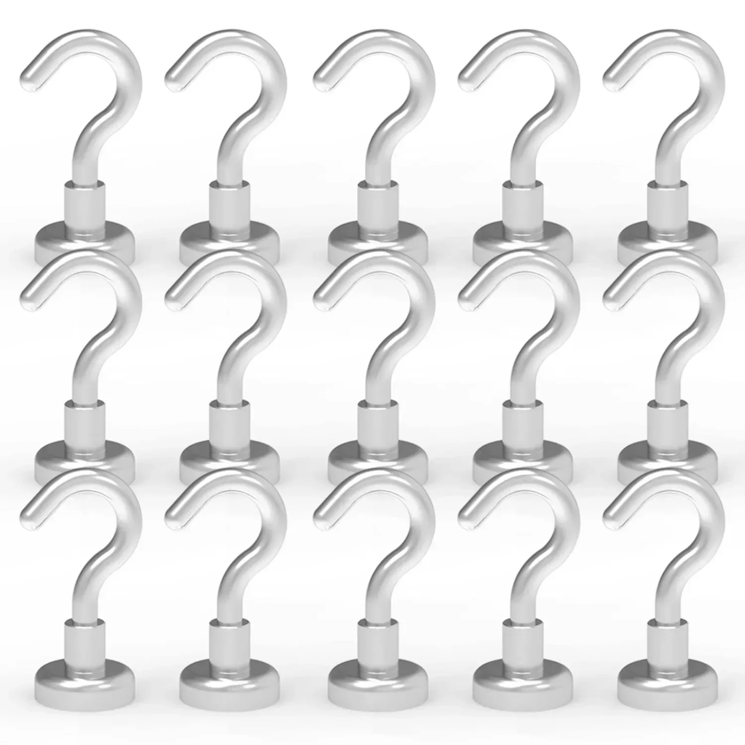 

10Pcs Strong Magnetic Hooks Load Bearing Hook MultiPurpose Storage For Home Kitchen Bar Storage Key Hanging Hanger