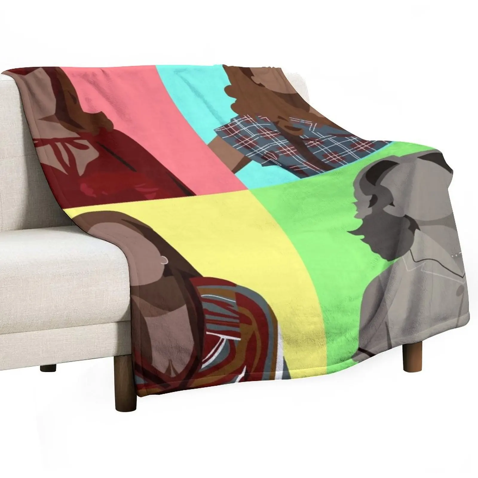 

Four Realities Throw Blanket Decoratives Bed linens manga Luxury Brand Blankets