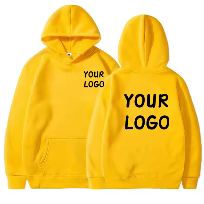 DIY Custom Your Brand LOGO  Men Women Casual Hoodie  Top Solid Color Pullover Street Personality Sweatshirt Custom Gifts - Image 9