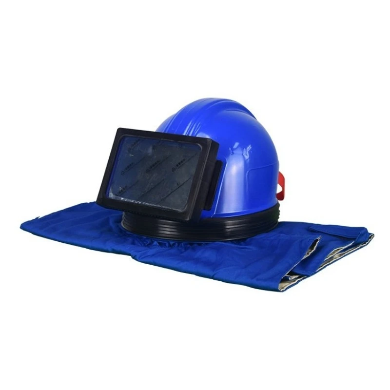 

Sandblasted helmet packaging blue ABSNew manufacturing plant