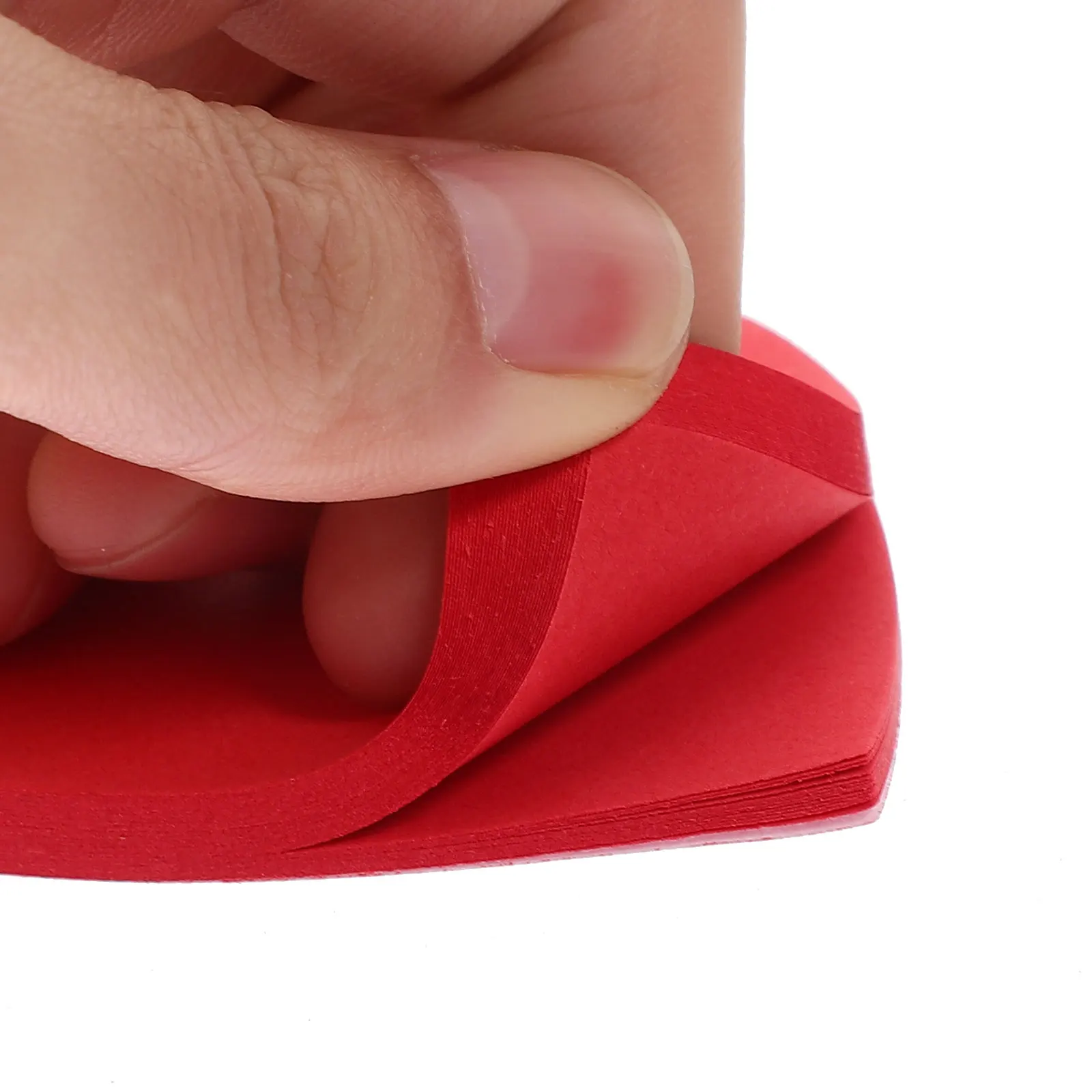 5 Books Red Heart Memo Stickers Smooth Writing No Smudge Portable Self-Adhesive Note Pads for Study Work Schedule Planner