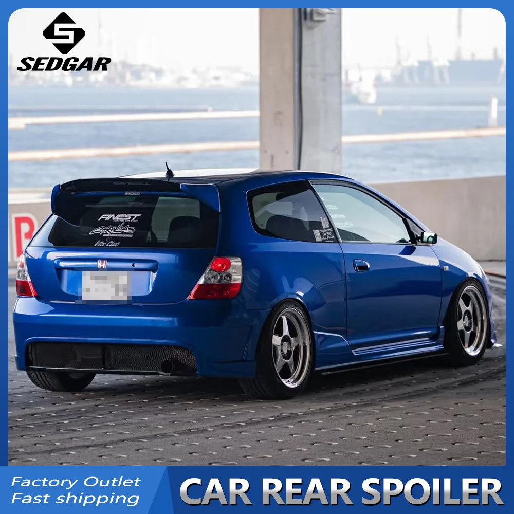 Für 2001 02 03 04 2005 Honda Civic EP3 Hatchback GEN 7 JDM-Stil Hochwertiger Echt-Carbonfaser Spoiler Kofferraumflügel Heckspoiler