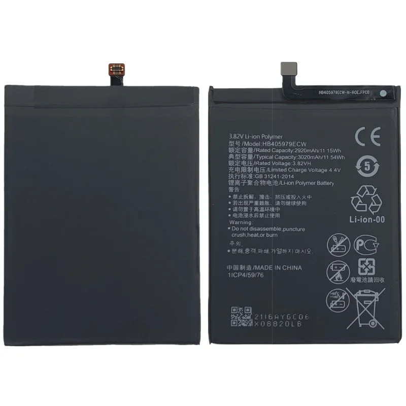 HB405979ECW High Quality Phone Battery 3.82V 3020mAh for Huawei Nova Enjoy 6s 8e Lite Honor 9e Brand New Replacement Battery