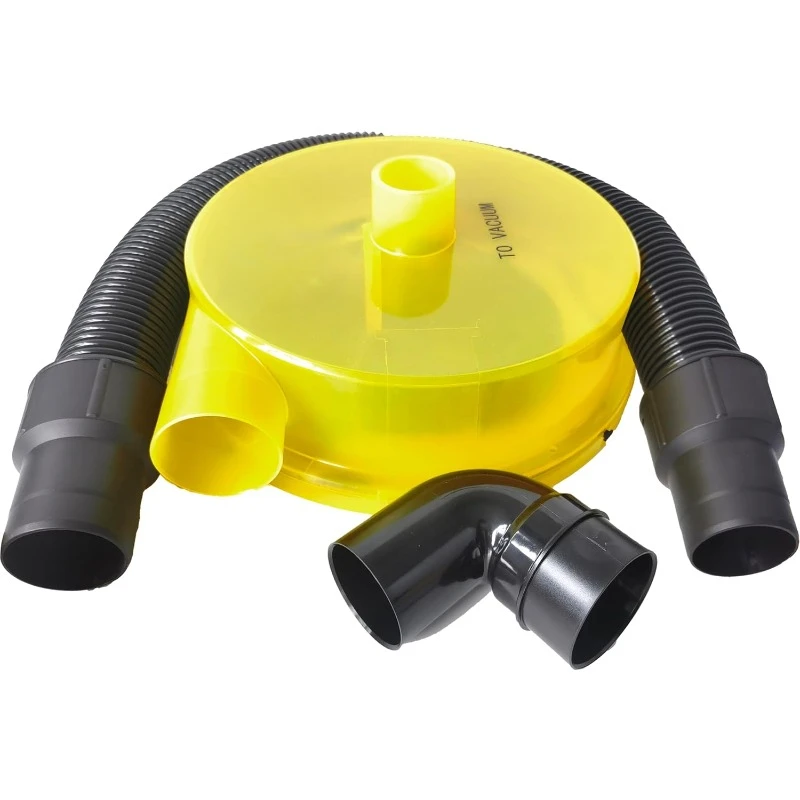 

Separator for Wet/Dry Shop Vacuums, 99% Efficiency, Included 90° Adapter and 2.5" Hose, Attaches to 5 Gallon Buckets