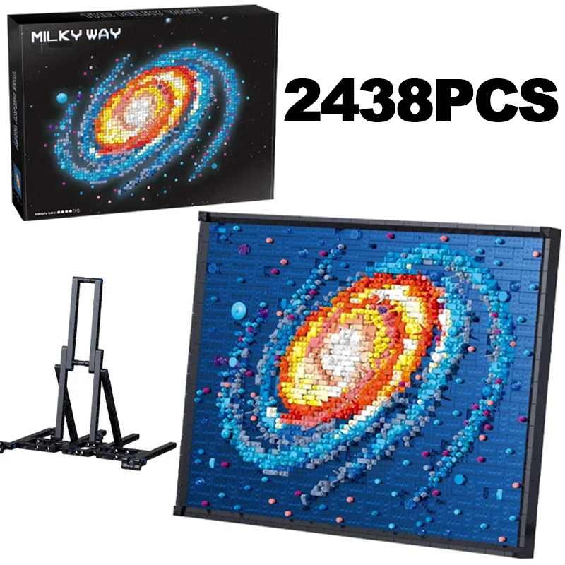 

Космический Млечный Путь MOC Модель Строительная Роспись Микро Строительные Блоки Набор Креативные Коллекционные Игрушки Подарки Для Взрослых Детей 2400 + Шт.