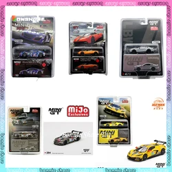 Mini Gt Car Model Limited Edition 1/64 Nissan Ford Mustang Corvette Silvia S15 Gr Supra Bentley Cars Model Boy Collection Gift